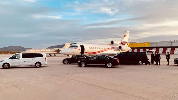 Private jets and a dedicated VIP aviation terminal at Mykonos National Airport, LGMK, ready for exclusive charter departures