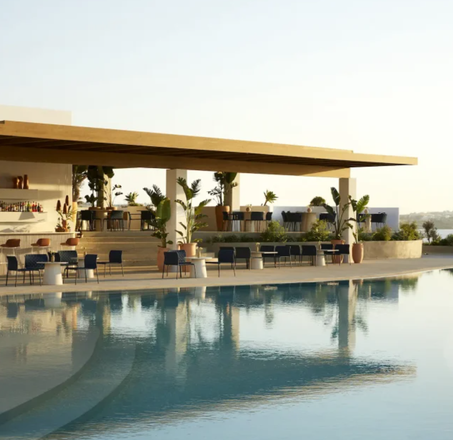 Parocks luxury hotel and spa in Paros with resort pool