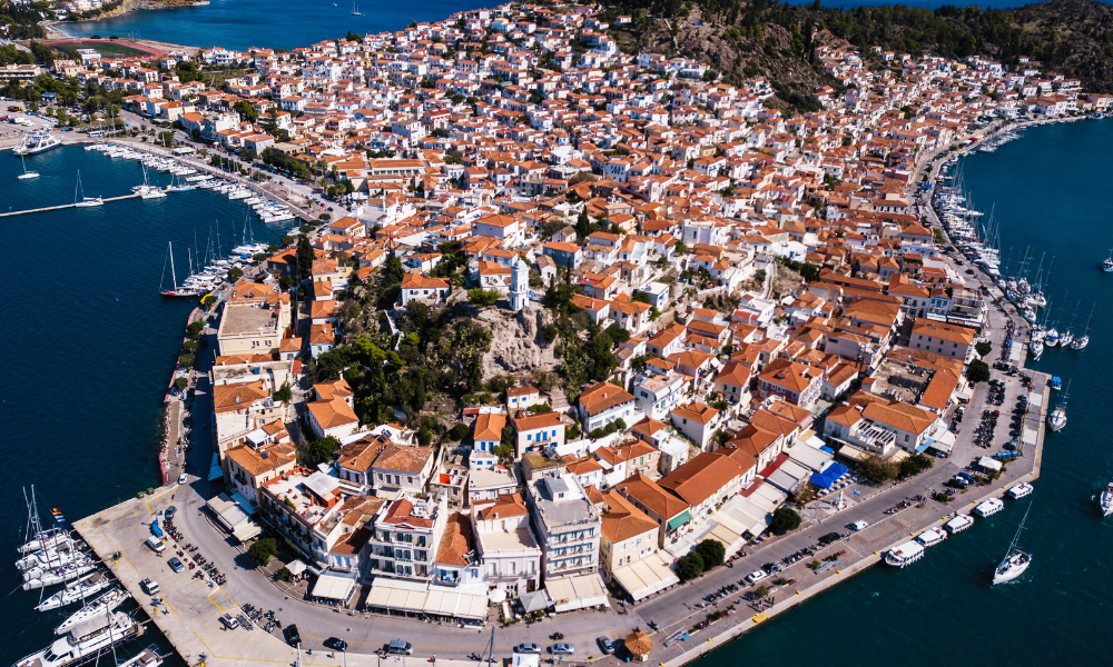 Fly private to Poros